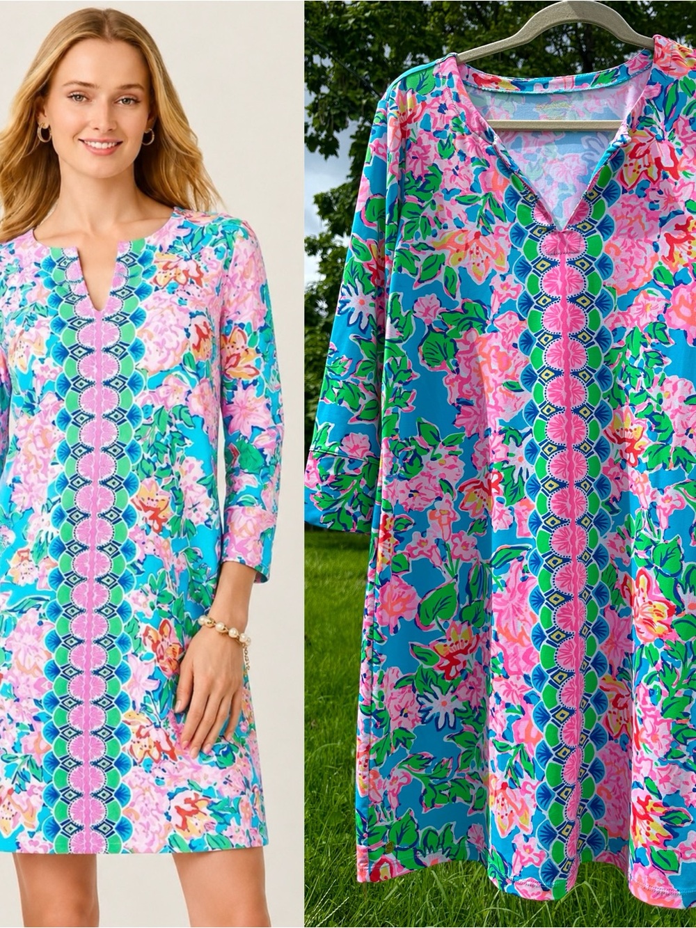 Lilly Pulitzer UPF 50+ Nadine Dress Rose To The Occasion Floral
Dress